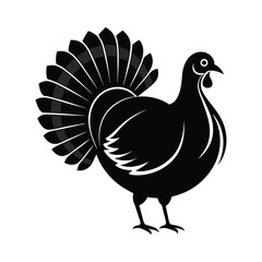 Turkey silhouette art illustration.