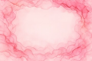 Abstract Pink Watercolor Wash Background Art