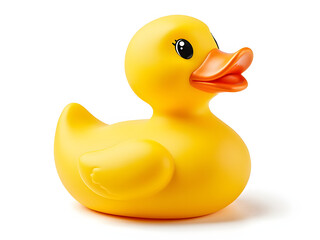 yellow rubber duck isolated