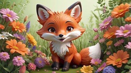 Playful Fox Charm