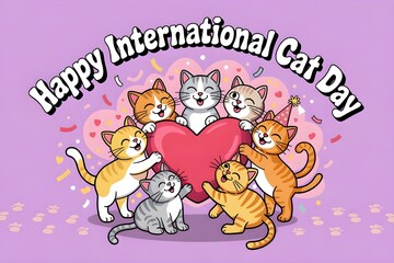 Fototapeta premium International Cat Day