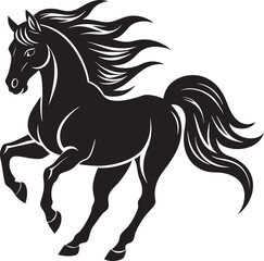 Obraz premium a-graceful-and-powerful-white-horse-galloping-forw4.eps