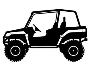 Naklejka premium UTV Car Silhouette Vector & SVG, UTV Car Vector Logo