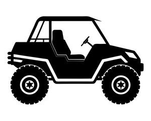 UTV Car Silhouette Vector & SVG, UTV Car Vector Logo