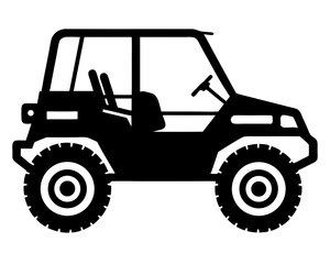 UTV Car Silhouette Vector & SVG, UTV Car Vector Logo