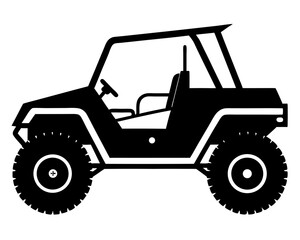 Naklejka premium UTV Car Silhouette Vector & SVG, UTV Car Vector Logo