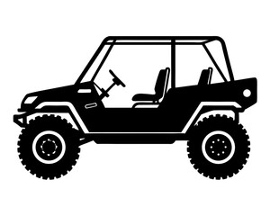 Naklejka premium UTV Car Silhouette Vector & SVG, UTV Car Vector Logo