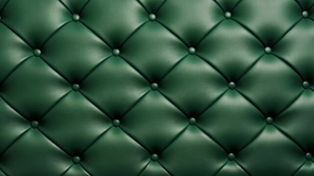 Green Leather Capitone Texture background Highly Detailed