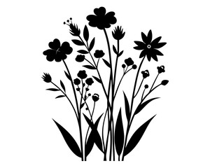 Wildflower Vector & SVG | Beautiful Floral Vector SVG for Spring Crafts, Boho Decor & Nature