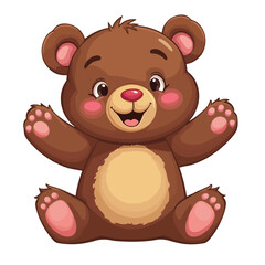 Fototapeta premium animal bear vector illustration, cartoon illustration
