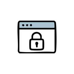 vector illustration of Security symbol some shapes	
