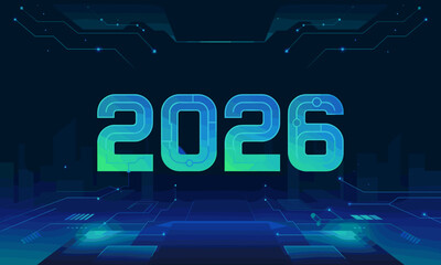 2026, new year evening, new year poster, new year banner, holiday, new, year, sign, celebration, neon, new year, night, eve, light, happy, card, party, decoration, winter, city, sky, christmas, firewo