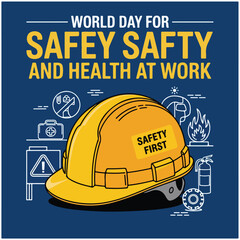 World Day for Safety and Health at Work flyer poster image 17.eps