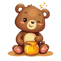 Obraz premium animal bear vector illustration,cartoon illustration