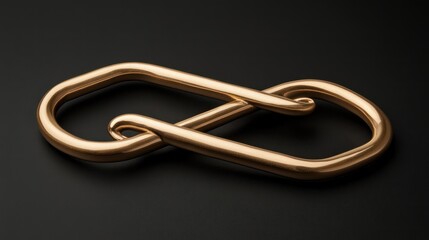 Naklejka premium Golden clasp detail, dark background, jewelry design, product photography