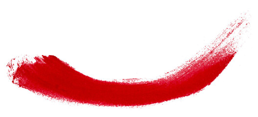 red brush isolated on transparent background