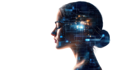 futuristic cyber robot