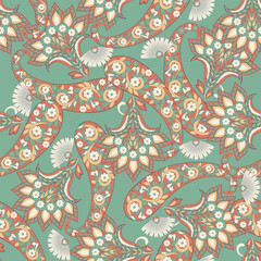 Naklejka premium seamless floral pattern