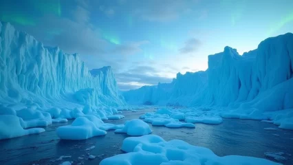 Fleecedeken met foto The serene light of polar glaciers © ifc