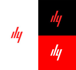 Abstract DY Logo Design Variations