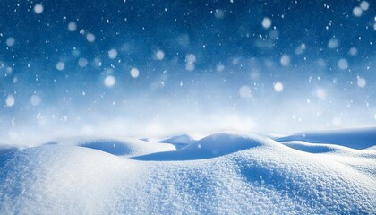 Winter background Drifts and falling snow