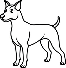 vector illustration of a dog