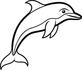 dolphin isolated on white background