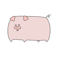 かわいい豚のイラスト