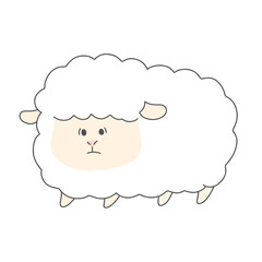 かわいい羊のイラスト