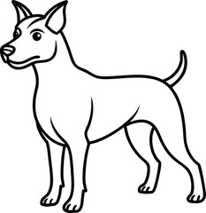 vector illustration of a dog