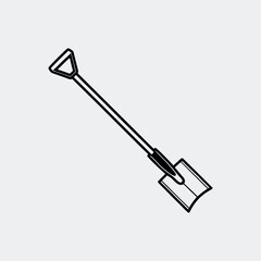 Chisel plough on white background