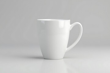 Fototapeta premium Simple white mug clean design bright background