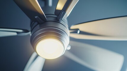 Electrician installing a ceiling fan. Featuring installation and home comfort