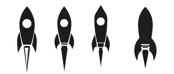 Rocket ship vector art: space exploration, spacecraft, and launch illustrations