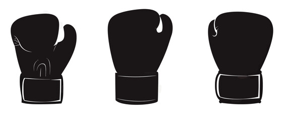 Boxing gloves vector illustration sports equipment fitness training design