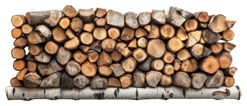 PNG Firewood pile firewood decoration natural.