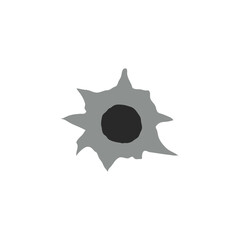 Bullet hole vector illustration 