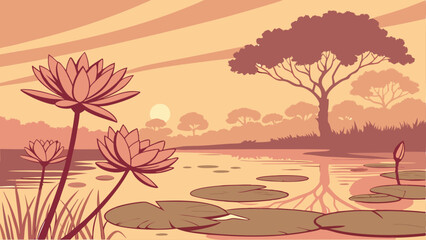 autumn landscape with trees