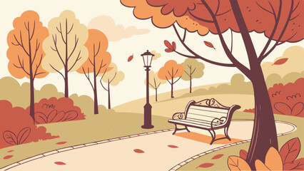 autumn landscape with trees