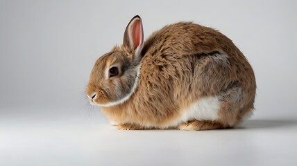 Obraz premium rabbit on white background