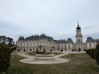 The garden front of the Castle Festetics in Keszthely, Hungary