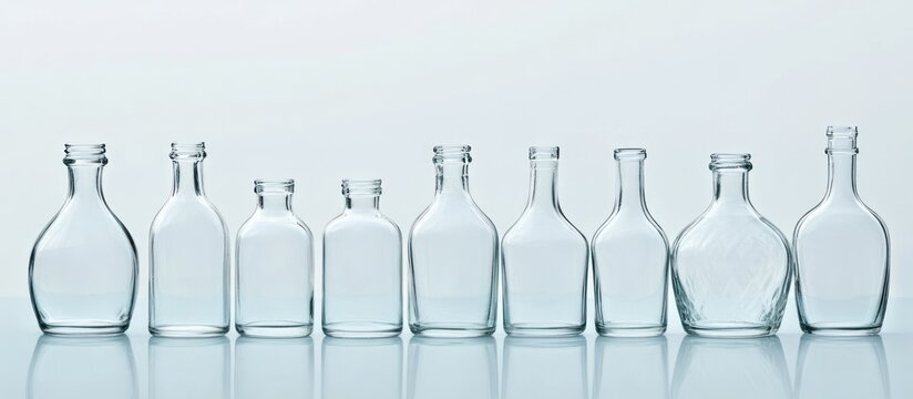 Collection of Empty Glass Bottles