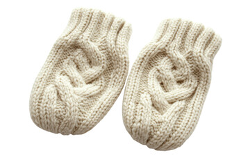 Cozy cream cable knit mittens perfect for winter warmth soft texture hand knitted detail against a black background
