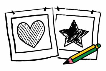 sketch of a pencil drawing