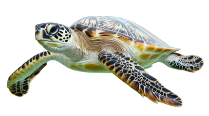 sea turtle isolated on white background , transparent
png 