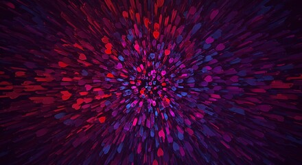 Fototapeta premium Crimson Radiance: A Deep Bloom AI Generated