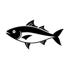 yellowtail icon, yellowtail silhouette vector illustration-simple silhouette illustration of yellowtail, perfect for yellowtail logos and icons