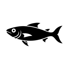 bluefish icon, bluefish silhouette vector illustration-simple silhouette illustration of bluefish, perfect for bluefish logos and icons