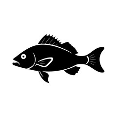 perch icon, perch silhouette vector illustration-simple silhouette illustration of perch, perfect for perch logos and icons
