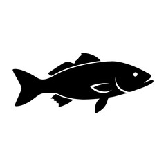 cod icon, cod silhouette vector illustration-simple silhouette illustration of cod, perfect for cod logos and icons